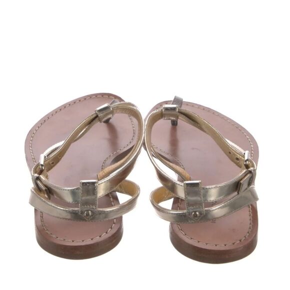 Louis VuittonLV Monogram Leather T-Strap Sandals - Picture 4 of 5